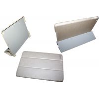 Чехол-каркас для iPad Air и iPad 2018 Belk Smart Case, экокожа, 2 сгиба, узор-сетка, цвет золотистый