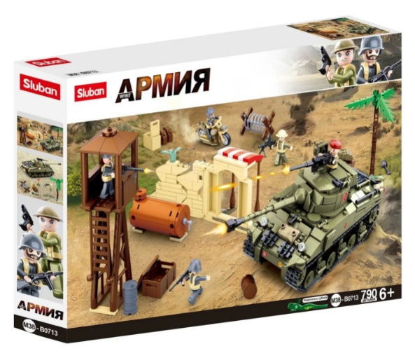 ����������� SLUBAN WW2 M38-B0713 ������������ ������� ���� M4 Sherman (790 ���., 5 ���., 25,1��)