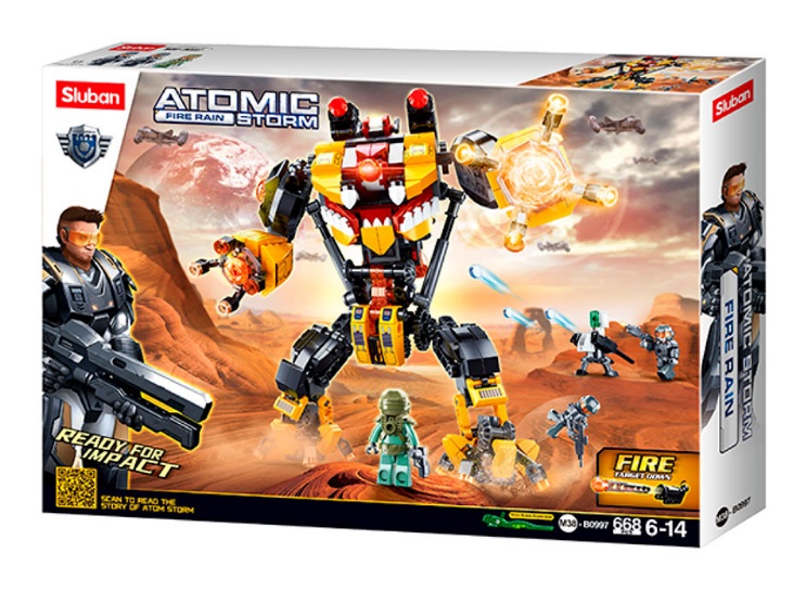 ����������� SLUBAN Atomic Storm M38-B0997 ����� �������-������� (668���., 3���.)