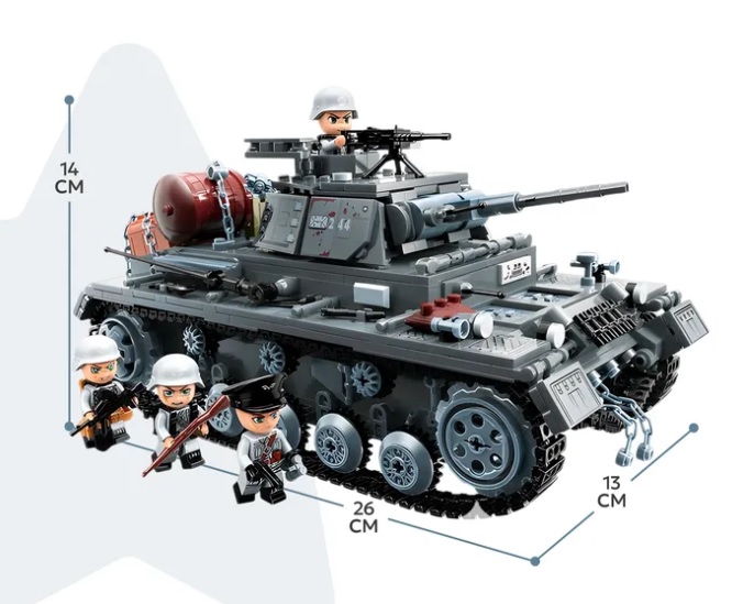 ����������� Qman 21028 ���������� ���� Panzerkampfwagen III: ���������� �������� (1058���., 4���., 26��)