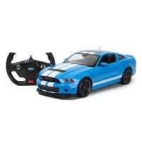 Машинка на радиоуправлении Rastar 49400BL Ford Shelby GT500 (1:14, 34 см). Доступ в салон. Свет фар. Синяя