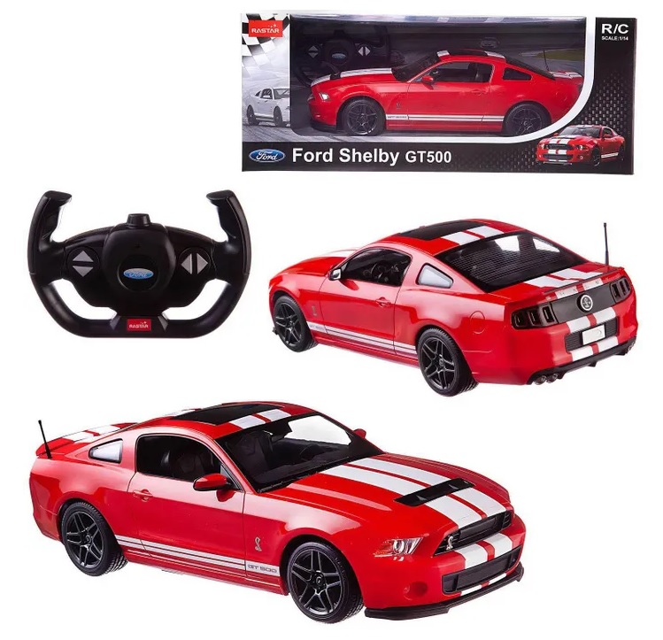 ������� �� ��������������� Rastar 49400R Ford Shelby GT500 (1:14, 34 ��). ������ � �����. ���� ���. �������