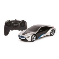 Машинка на радиоуправлении Rastar 48400S BMW i8 (1:24, 20см). Серебристая