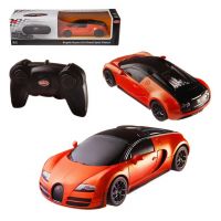 Машинка на радиоуправлении Rastar 47000o Bugatti Veyron 16.4 Grand Sport Vitesse (1:24, 19см). Оранжевая с черным