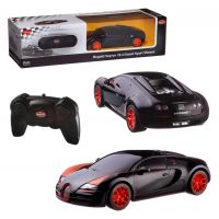 Машинка на радиоуправлении Rastar 47000B Bugatti Veyron 16.4 Grand Sport Vitesse (1:24, 19см). Черная+оранж
