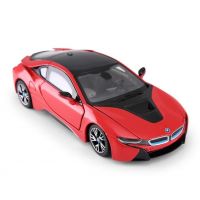 Машинка Rastar 56500 BMW i8 (1:24, 19,5см). Красная. Двери и капот открываются