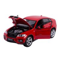 Машинка Rastar 41500 BMW X6 (1:24, 20см). Красная. Двери и капот открываются